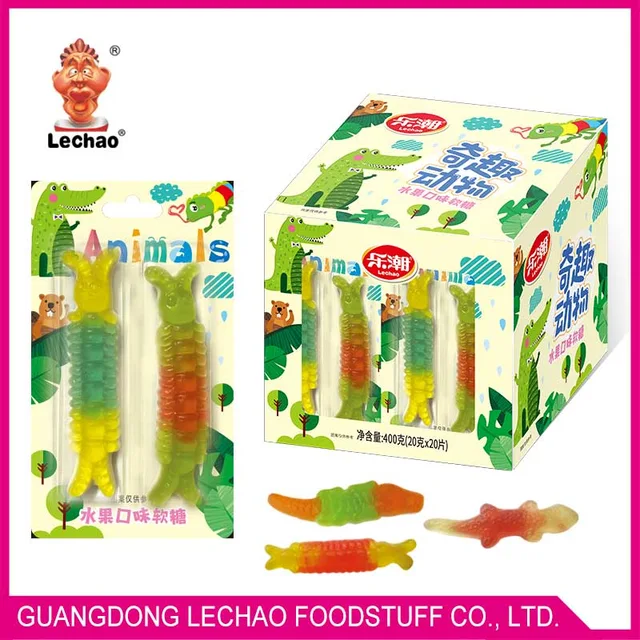 Meat gummy candy