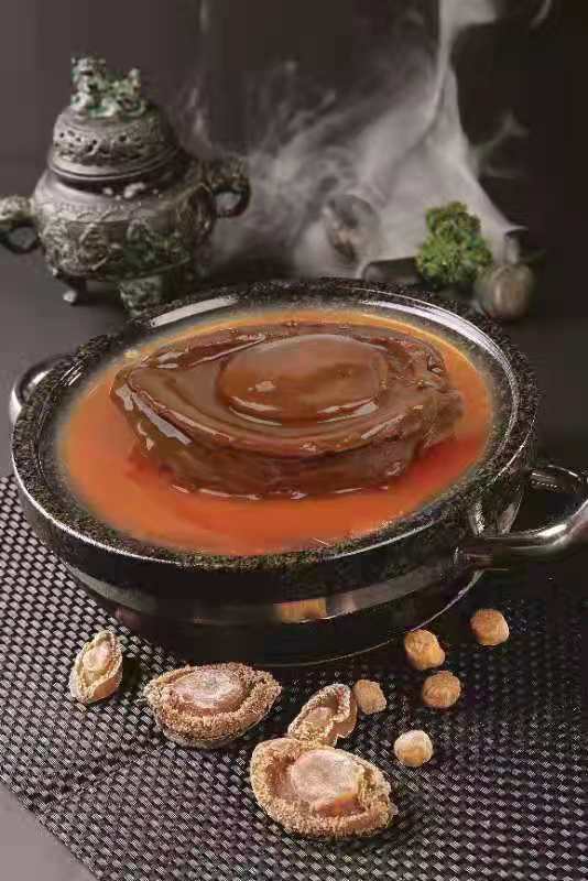 Soft boiled abalone