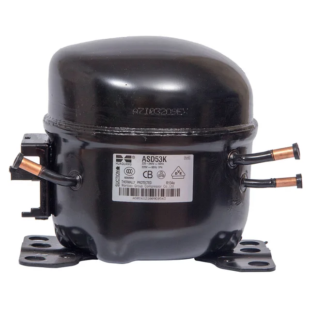 R134A HuaGuang Commercial Reciprocating Refrigerator Compressor ASD53K