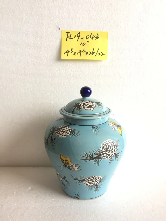 10" ceramic jar