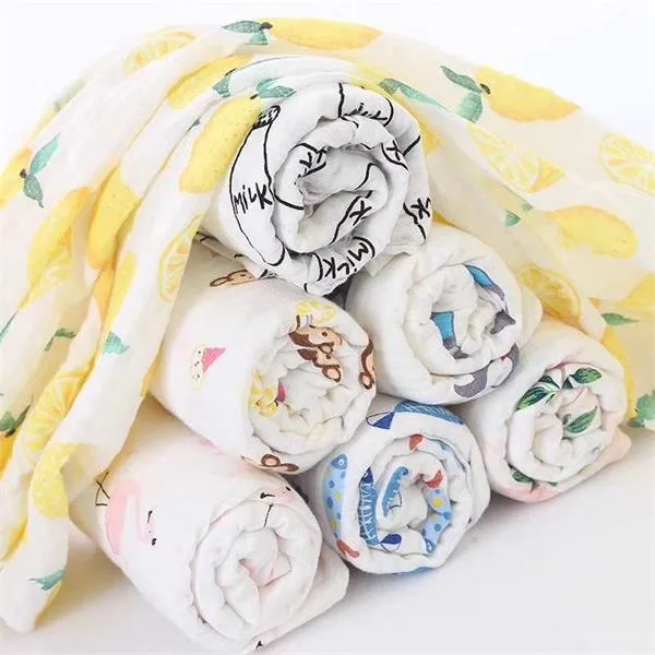 Muslin cotton printed blanket