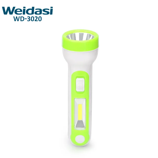 Rechargeable lithium battery hand led flashlight light cob torch