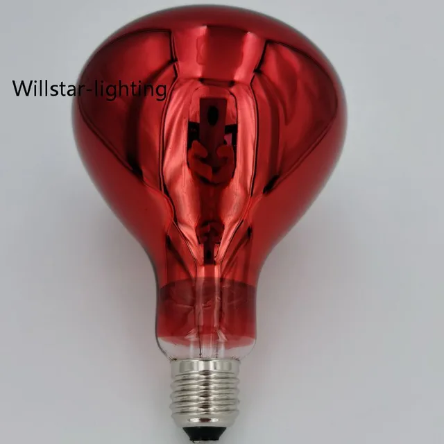R25 Infrared bulb with fully red-painting