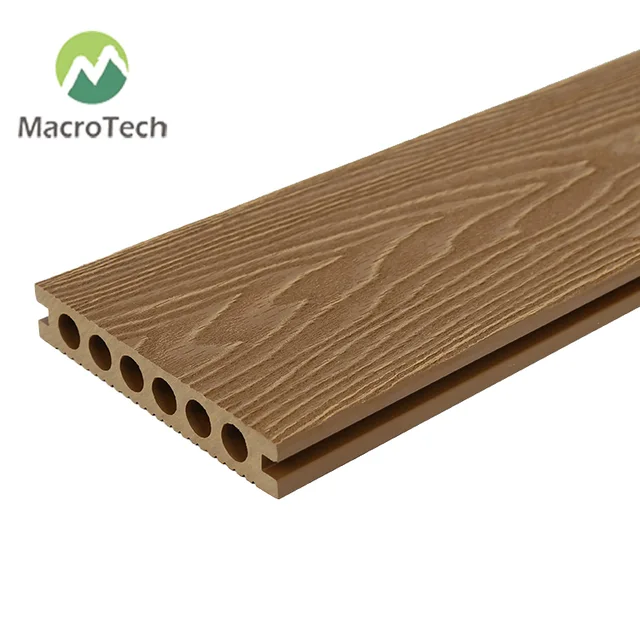 200x23mm plastic wood composite teak wood color decorative board composite environmental protection WPC floor