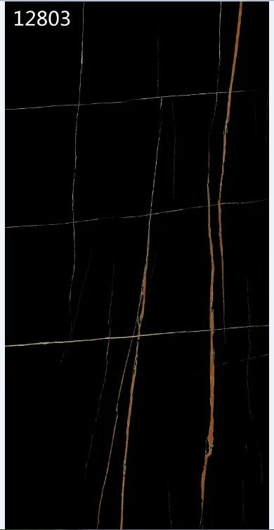 Polished glazed porcelain tiles
