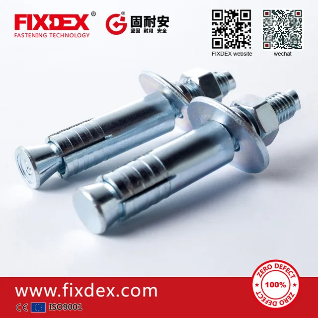China Factory Carbon steel Elevator Expansion Anchor Bolt with Washer and Nut