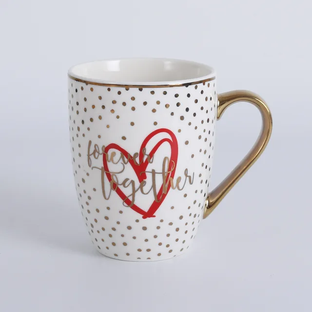 12 oz new bone china valentine's day decal mug - C & D