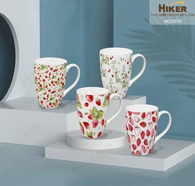 15oz Coffee Mug New Bone China Bullet Cup