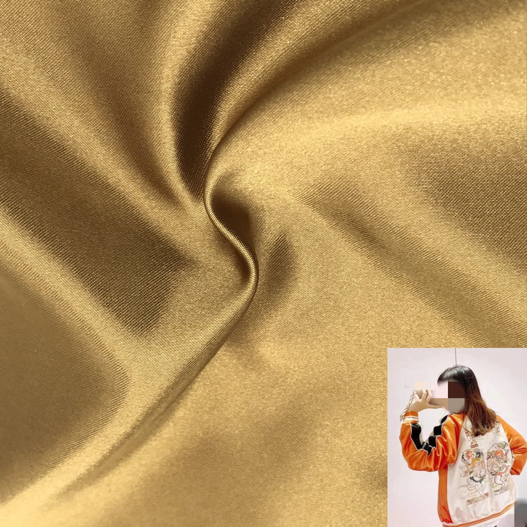 Matte satin fabric for outdoor jacket