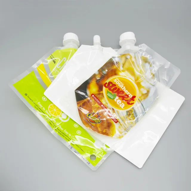 Laminated Bags Stand Up Spout Pouch,Corner Spout Stand Up Pouch