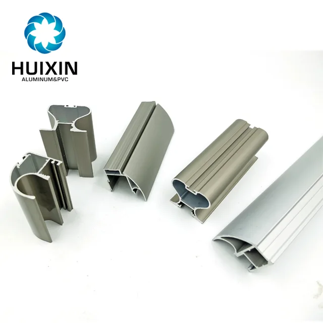 6063-T5 aluminum extrusion wood grain wardrobe aluminium profile
