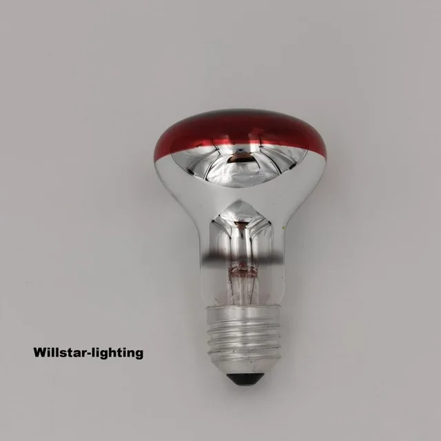 R63 Reflector lamp with red painiting cover