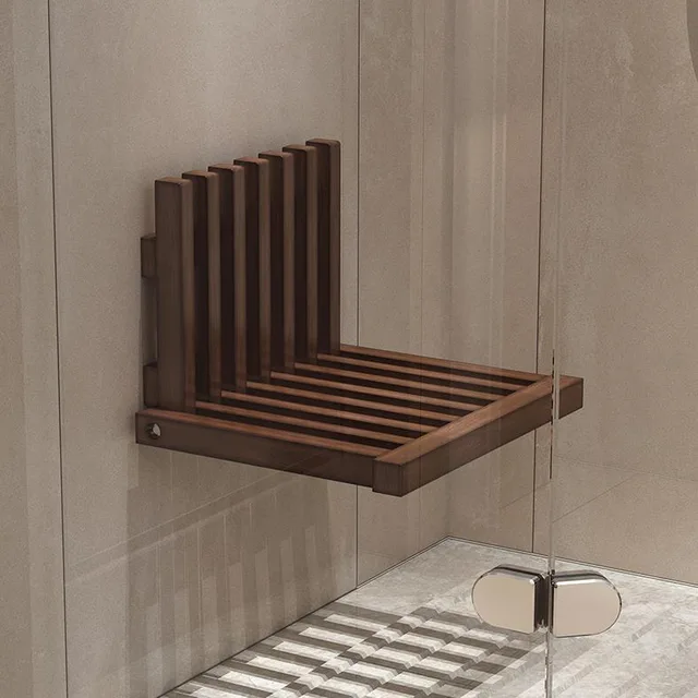 Hidden Wall Hanging Wall Shelf / Folding stool porch chair / Shoe Changing Stool / Household Door Shoe Cabinet Shoe Wearing Stool