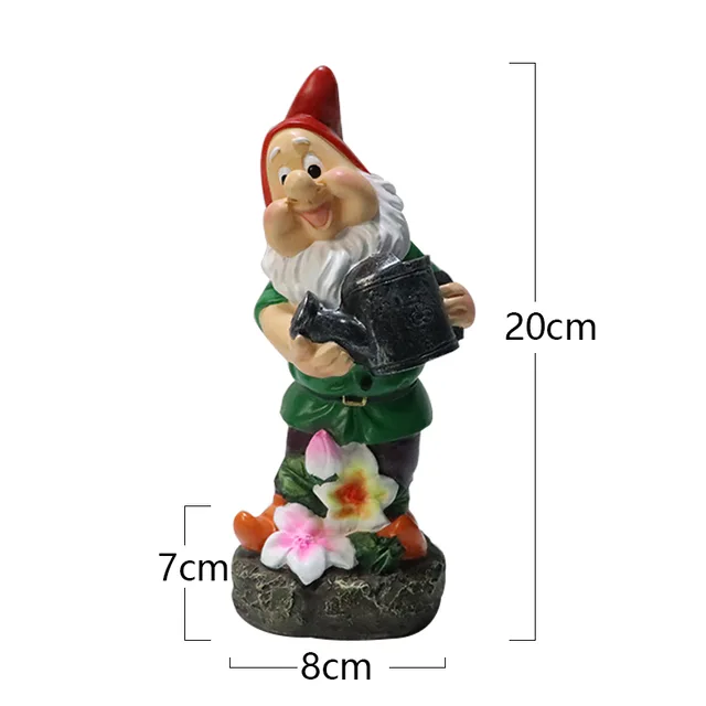 Custom resin colorful crafts gnome garden sets ornaments furniture statue garden buildings Home Decoration figurine