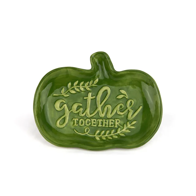Thanks giving day's ceramic pumpkin plate