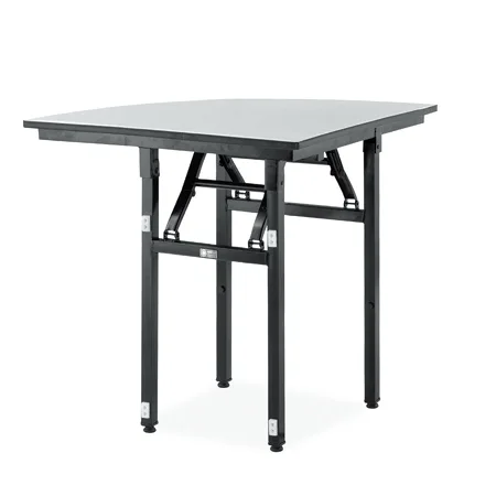 Modern Durable Foldable Wedding Event Dining Hall Restaurant Metal Banquet Quarter Table
