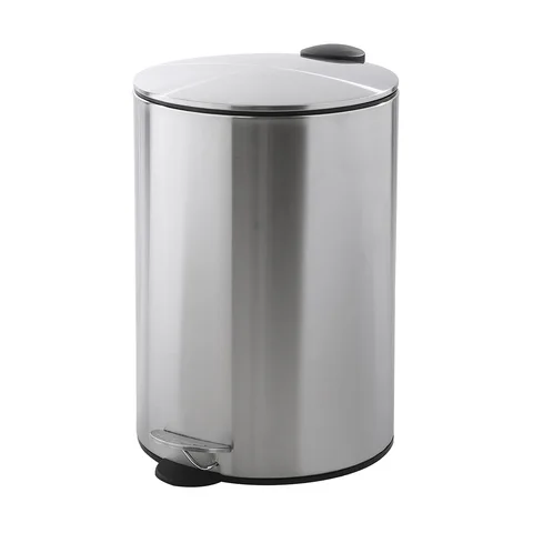 3L,30L Slim Lid Round Pedal Bin-Green&MTCO&SS&White