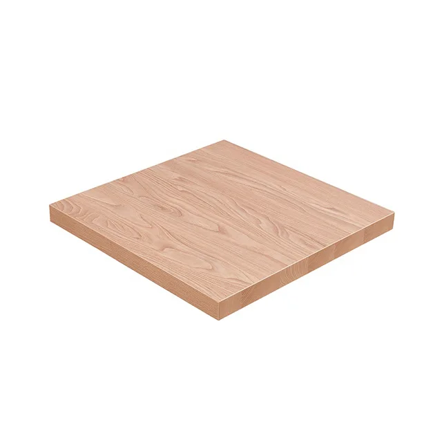 Customize Antique Style Square Wooden Four-person coffee Restaurant dining table
