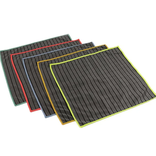 Lint-free microfiber glass towel