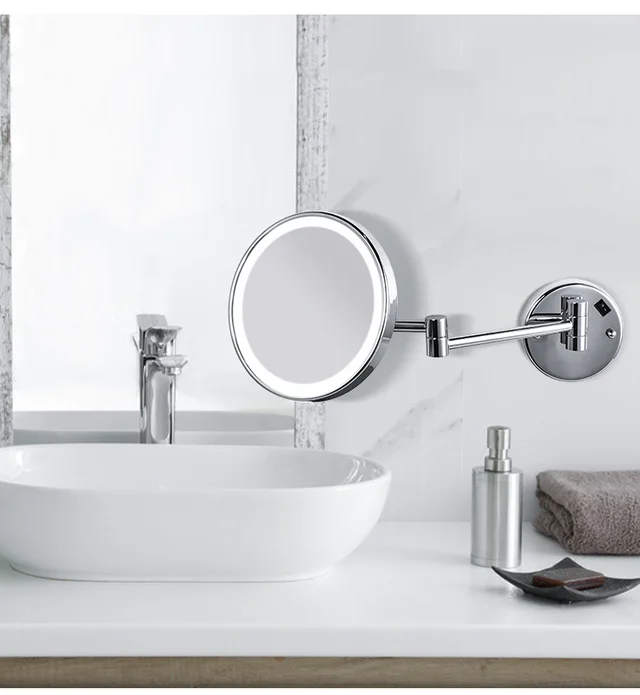 Factory Hotel Illuminated Vanity Bathroom Wall Mirror