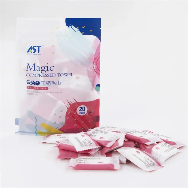 OEM Disposable Compressed Towels Coin Wipes Compressed Face Towels