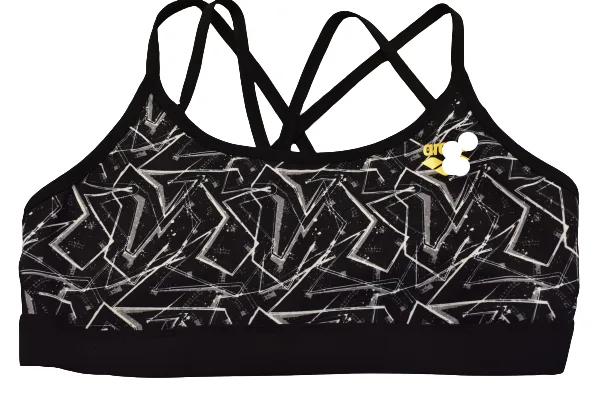 Custom New design removable Padding Logo on Straps sports bra women
