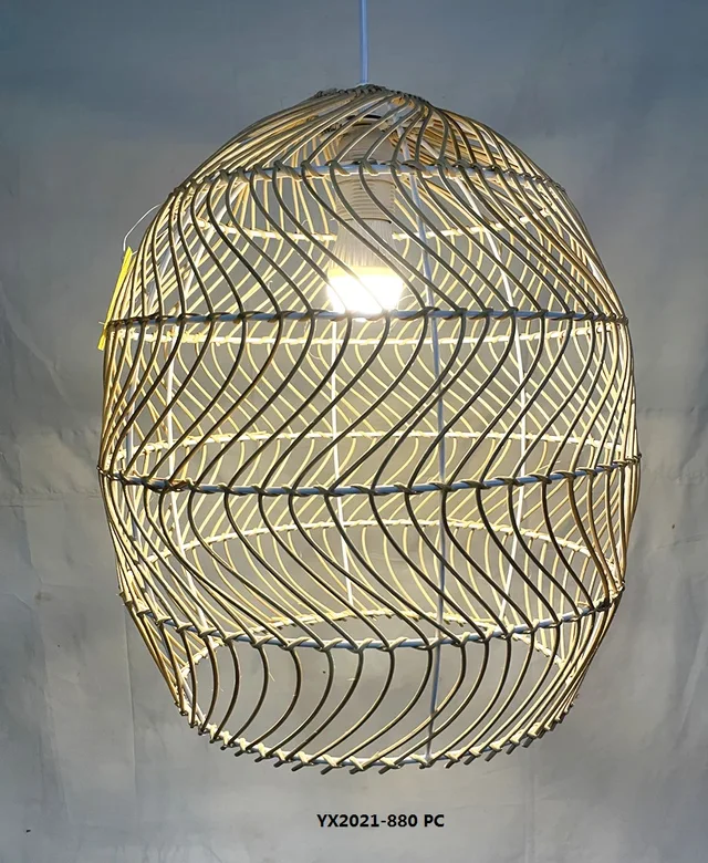 Natural rattan lamp