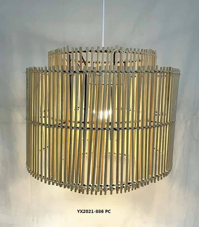 Natural rattan lamp