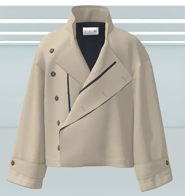 Women's coat short trench coat autum winter parka short coat