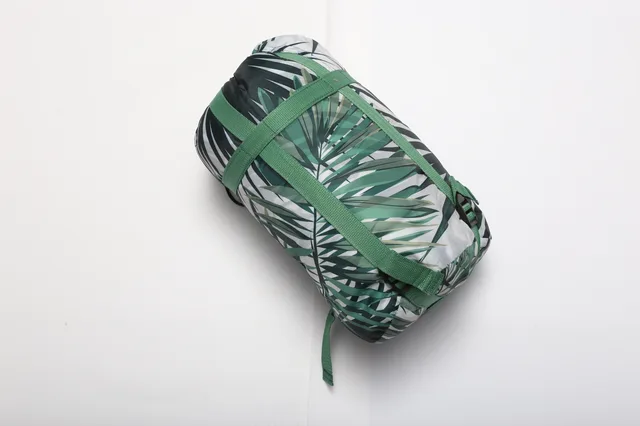 Leaf printing mummy/envolope sleeping bag