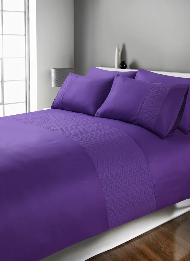 100% Polyester Microfiber Pinsonic Duvet Cover Set