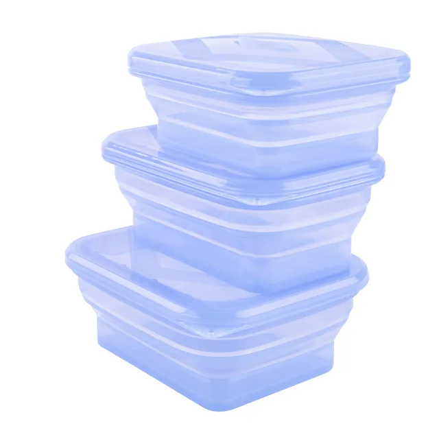 SV017,SV018,SV019 Silicone foldable lunch box