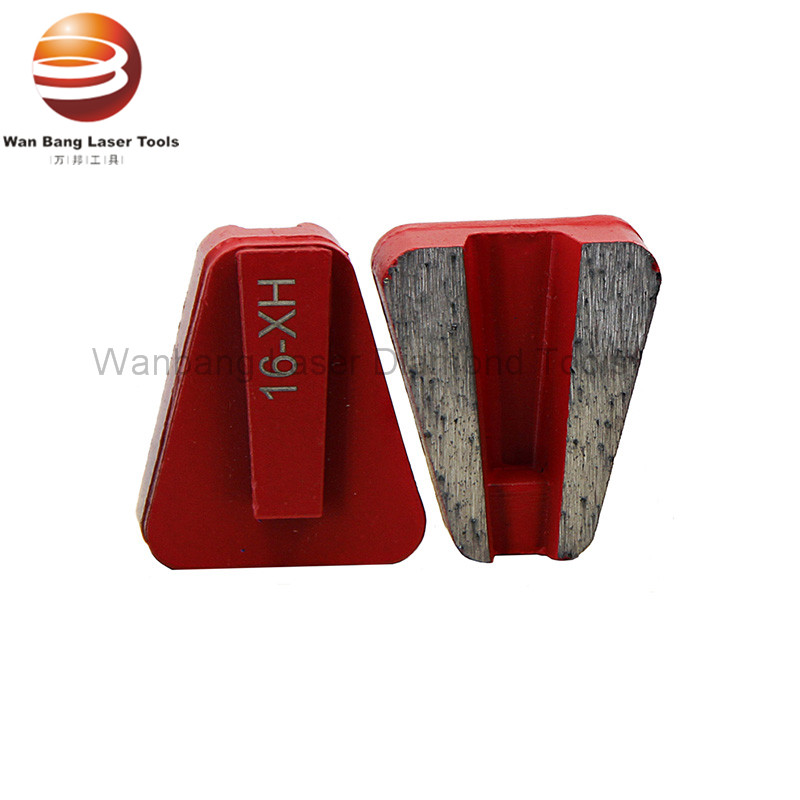 Fast Change Diamond Grinding Shoes for Concrete Floor Grinding with Trapezoid Segment
