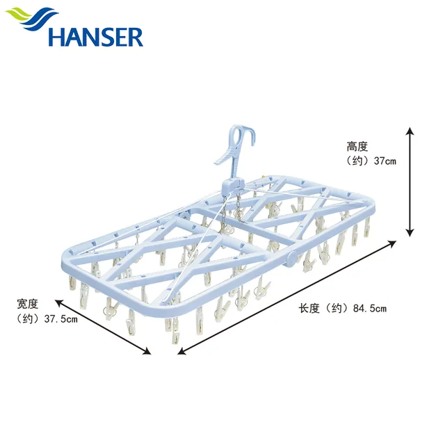 50 clip folding drying rack