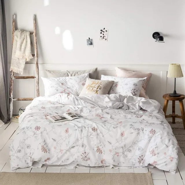 Cotton printing duvet cover sets factory direct sales of high quality