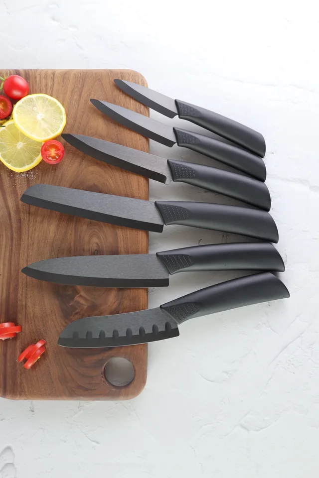 Ceramic knife, Supermarkets Sets, Black knife sets for supermarket, Kitchen knife, Black ceramic knife