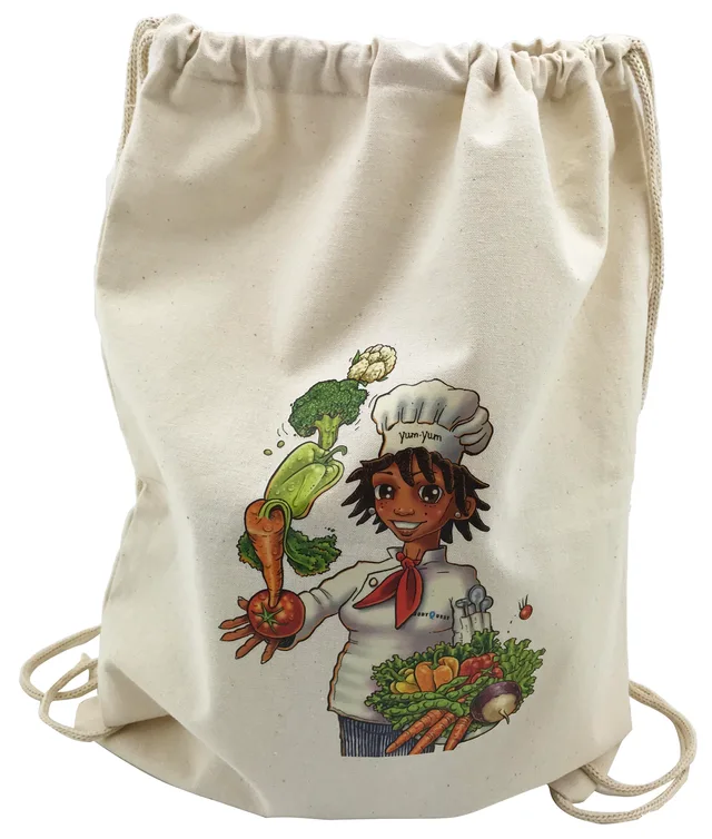 Canvas drawstring bag