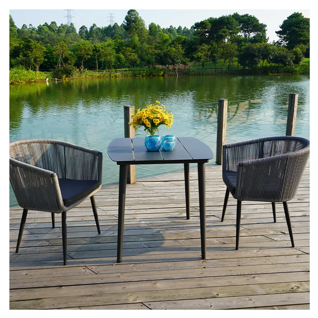 Outdoor Rattan Chair for Garden Frontgate or Waterproof Cloth Robe Braiding Dining Chair