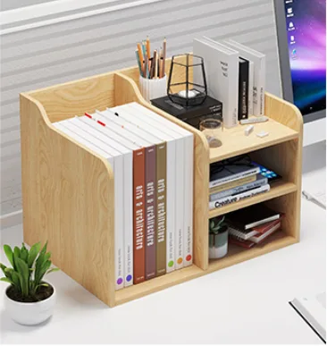 Desktop bookshelf Shelf Office Desk multi-layer bay window storage rack creative simple bookshelf small bookcase