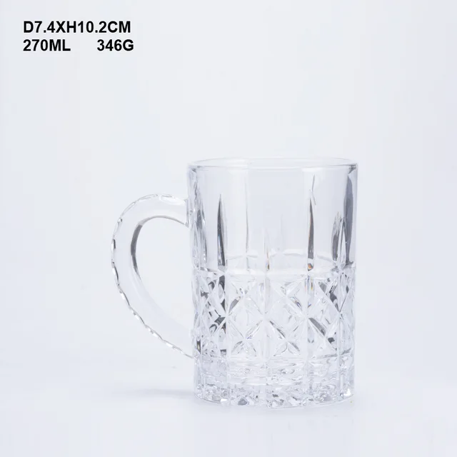 #Clear glass water mug glass cup wholesale