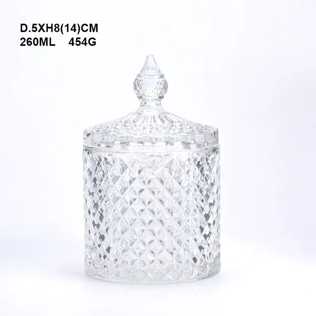 # Crystal glass Tea Coffee Sugar Canister Set Storage Jar