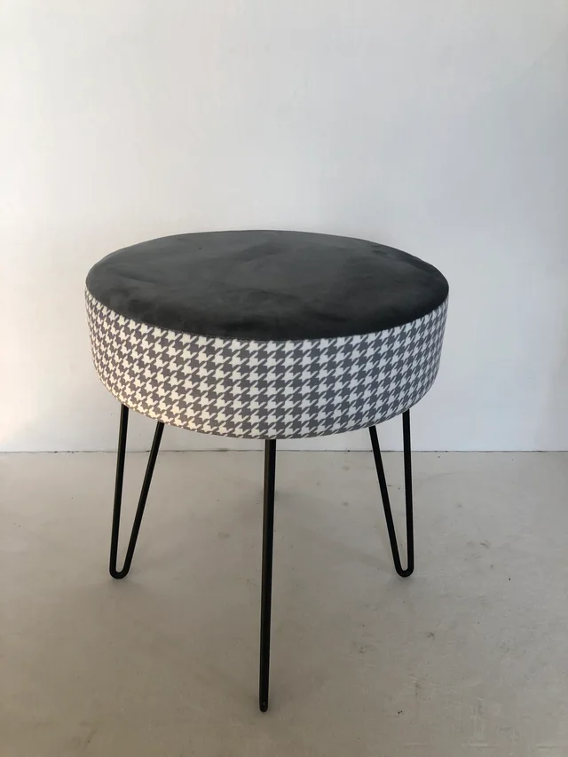 Morden printing fabric stool