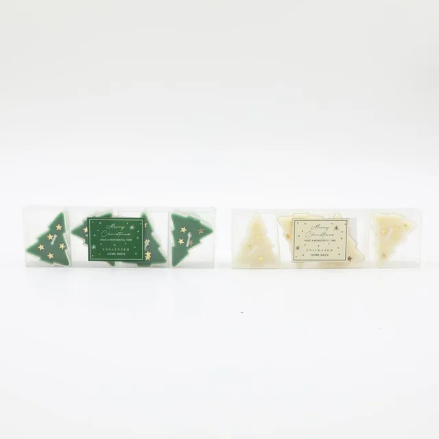 Christmas tree candles in plastic shells