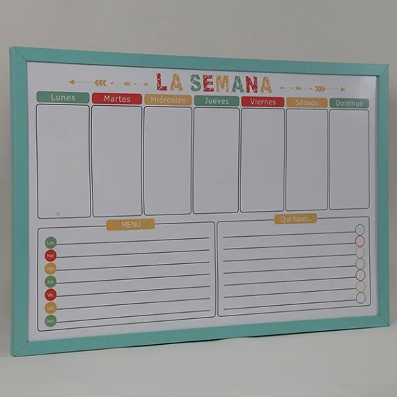 Magnetic Weekly Planner Whiteboard, Notice Board, Memo Board, Writing Board, Dry Erase Calendar Board