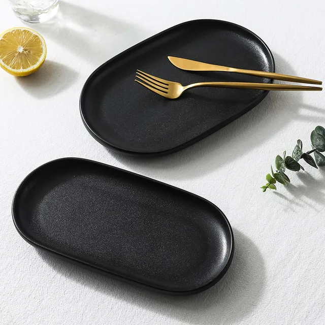 Oval metal glaze tray