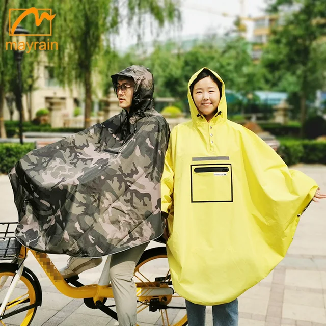 Polyester rain poncho