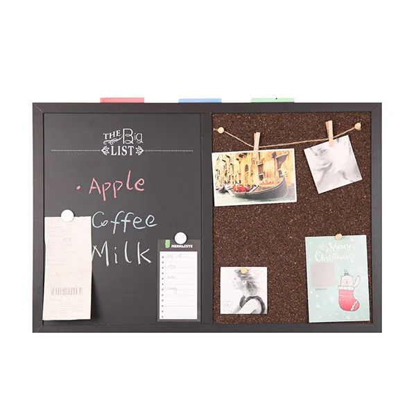 Chalkboard Cork Board Combo, Blackboard Pinboard Combination