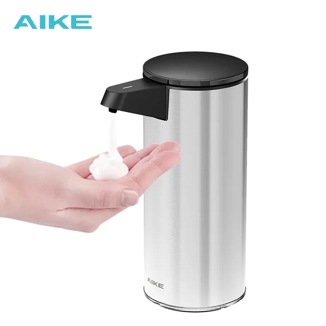 AIKE AK1383 bathroom automatic stainless steel foam soap dispenser