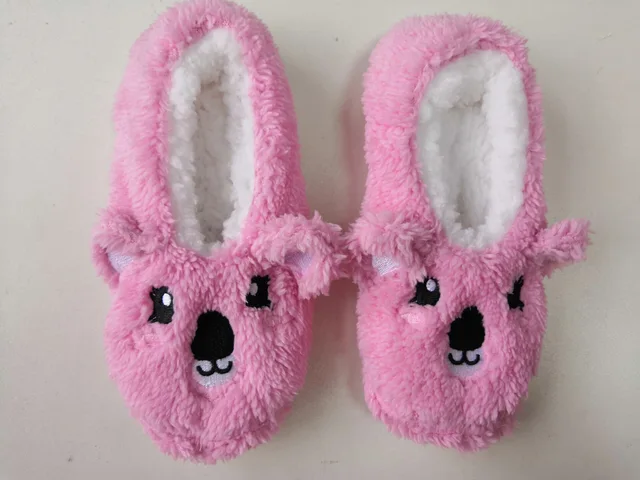 Cute fluffy slipper sock