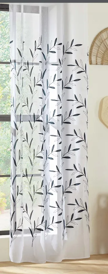 Embroidered curtain
